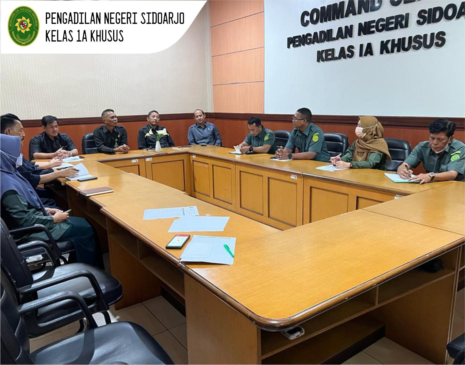 RAPAT BERJENJANG KEJURUSITAAN PENGADILAN NEGERI SIDOARJO